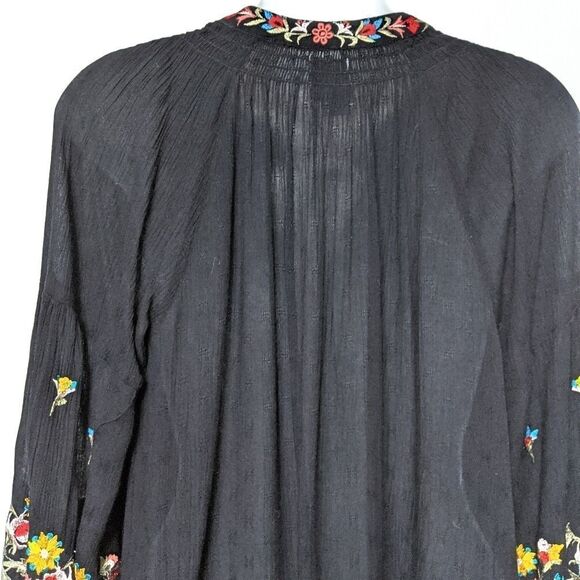 Anthropologie MAEVE Lanie Floral Embroidered Peasant Top S - Picture 8 of 12